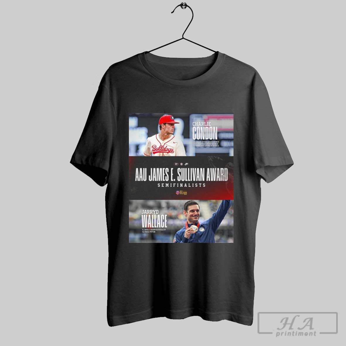 Georgia Bulldogs Charlie Condon Vs Jarryd Wallace 2025 Aau James E Sullivan Award Poster T Shirt
