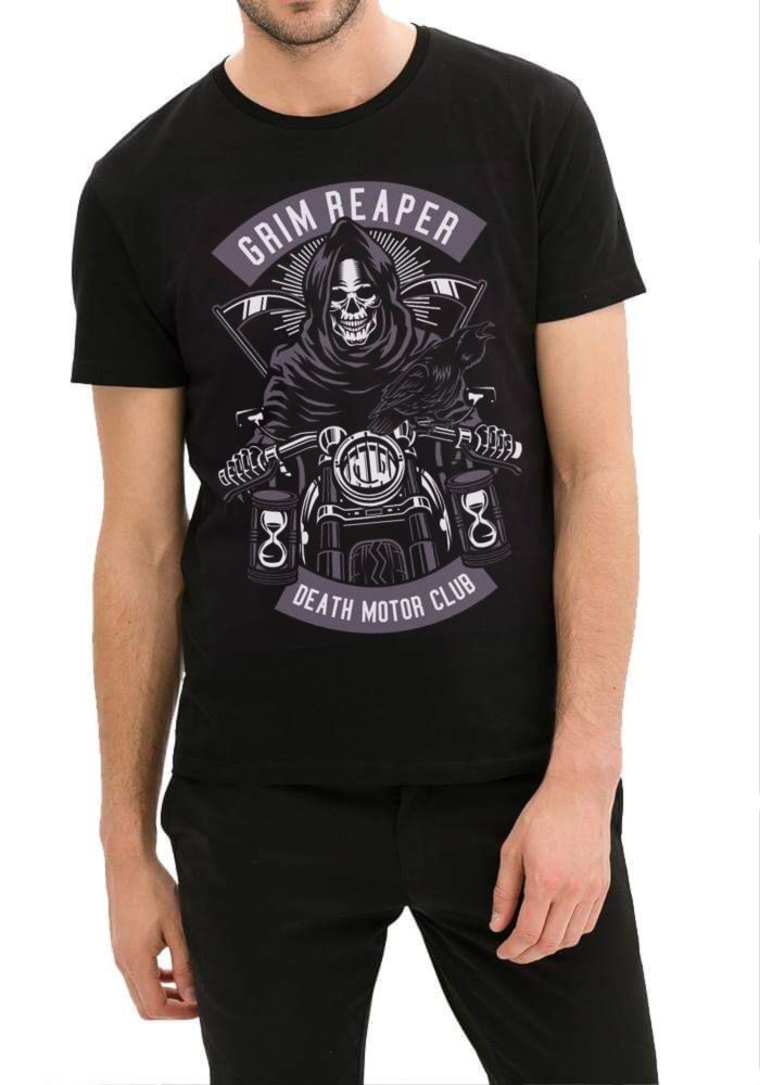 Grim Reaper Biker T-Shirt Hoodie, Sweatshirt | TeeSparky.com