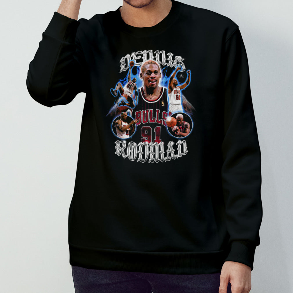 Happy Birtday Dennis Rodman The King Of Rebouding And The Graphic Tee Chicago Bulls NBA T-Shirt