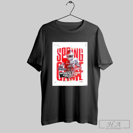 Houston Cougars Football Spring Game Saturday April 19 2025 Carl Lewis International Complex Poster T Shirt