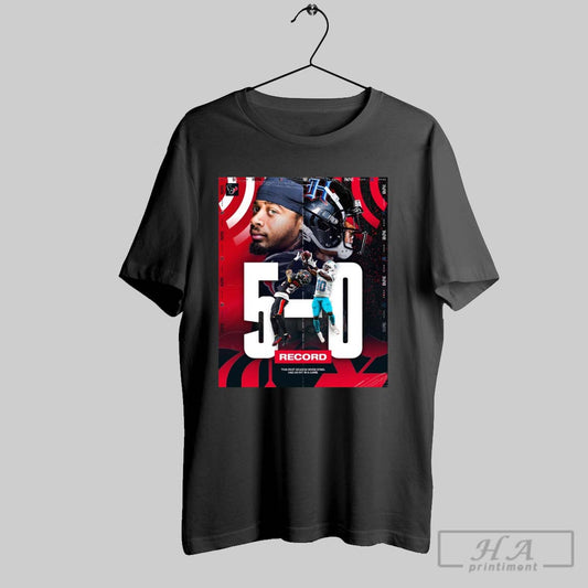 Houston Texans Derek Stingley Jr 5 0 Record This Past Season When Sting Had An Int In A Game Poster T Shirt
