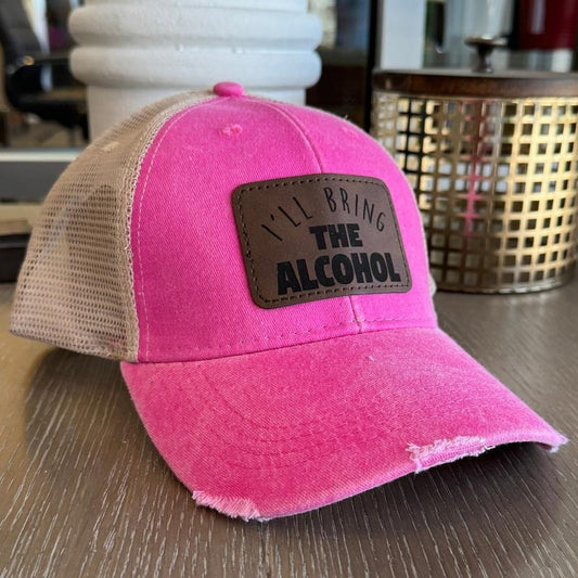 I'll Bring The Alcohol Patch Hat, Unisex, Adams' Cool Mesh Lining, High Quality Embroidery