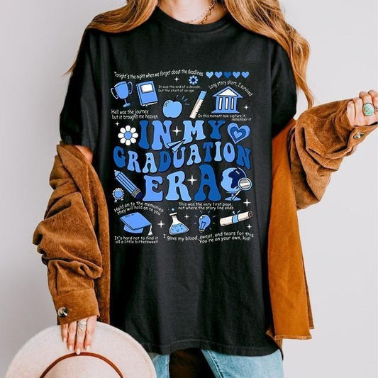 In My Graduation Era Shirt, Graduate Fan Shirt, Graduation Gift, Senior 2025 Gift, Class Of 2025 Tee, Unisex Short Sleeve Tee, Crewneck Top