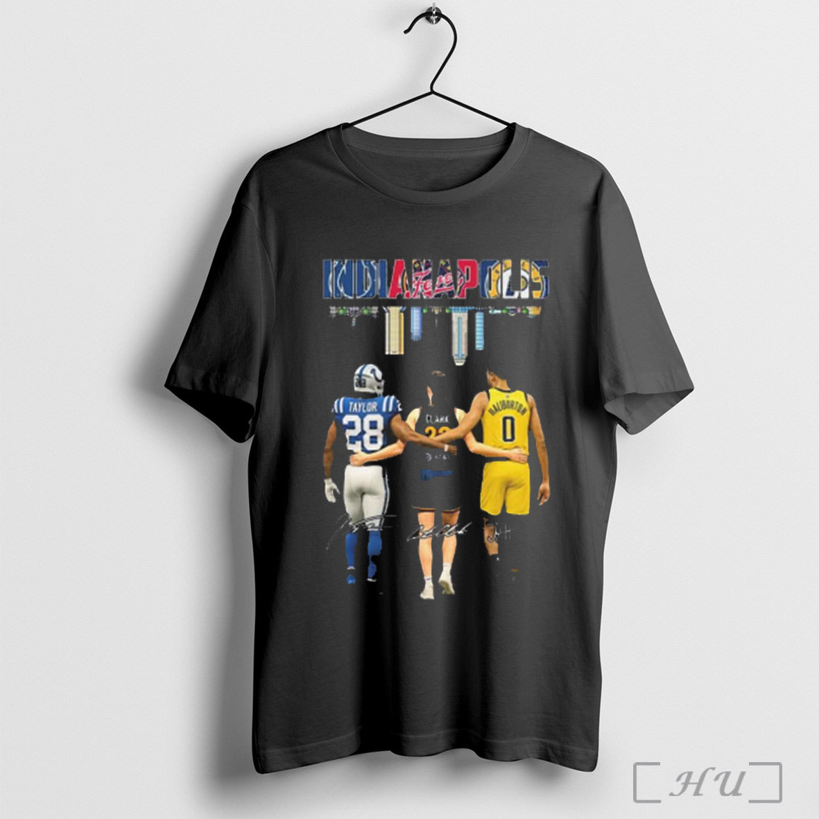 Indianapolis Basketball Team Sporty Graphic Signatures 2025 T Shirt Sweatshirt