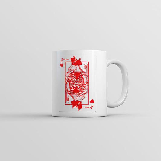 Jackass Of Hearts Mug Funny Sarcastic Card Graphic Coffee Cup-11oz Funny Coffee Mugs Ceramic Printed Drinkware Cup