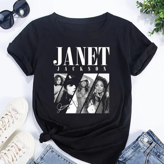 Janet Jackson Signature Shirt, 90s Vintage Janet Jackson Shirt, Janet Jackson Fan Gift Shirt, Janet Jackson Together Again 2024 Tour Shirt, Unisex T-Shirt, Gifts For Fan, Short Sleeve Tee Shirt, Gifts For Birthday