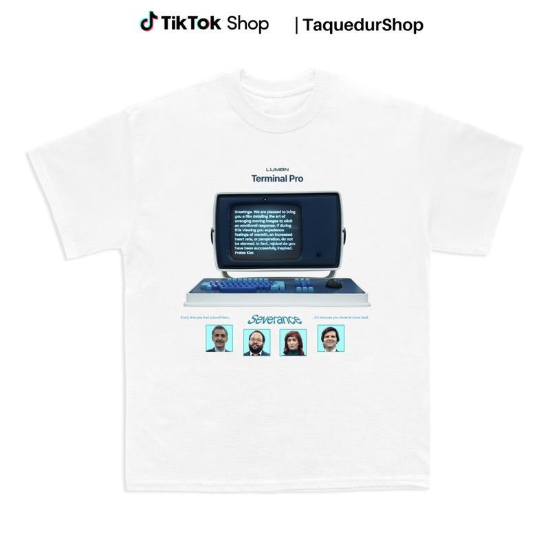 Lumon Terminal Pro - Severance Shirt | Thriller Sci-Fi Movie Tee - Gift TV Show Outfit Merch - 90s Style Retro Outfit - White Streetwear