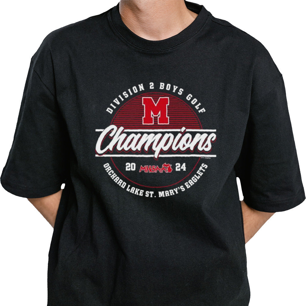 MHSAA 2024 Division 2 Boys Golf Champions Orchard Lake St. Maryâ€™s Eaglets Logo Unisex T-shirt