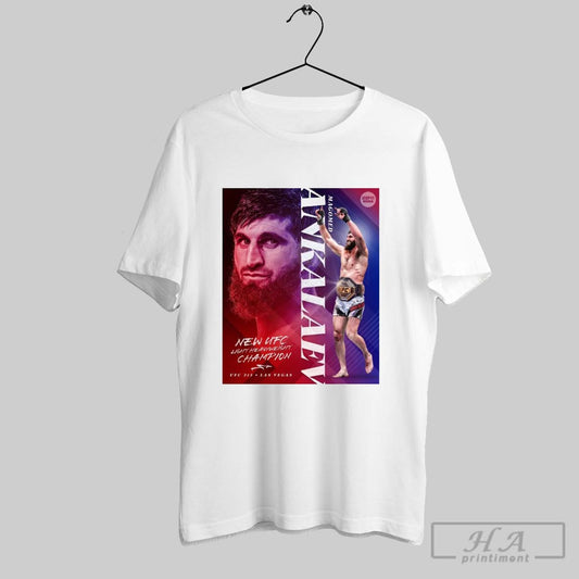 Magomed Ankalaev Defeats Alex Pereira New Ufc Light Heavyweight Champion Ufc 313 Las Vegas Poster T Shirt