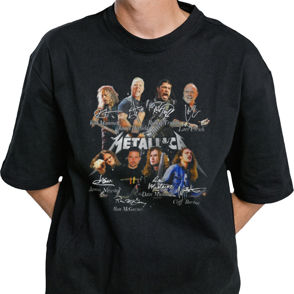 Metallica M72 World Tour 2024 Graphics Design Signatures shirt