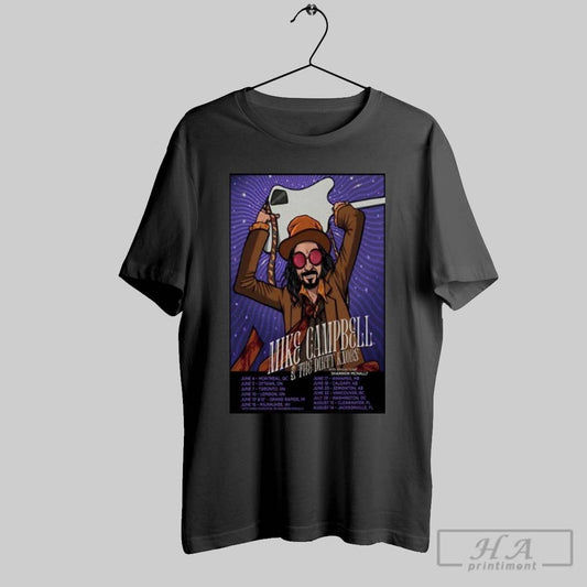Mike Campbell The Dirty Knobs Summer Tour 2025 Poster Shirt