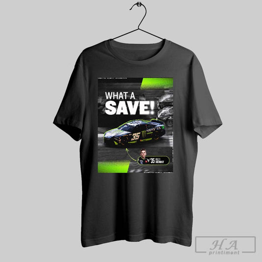Nascar What A Save 35 Riley Herbst Can We Get A Ka Chow 23xi Racing Poster T Shirt