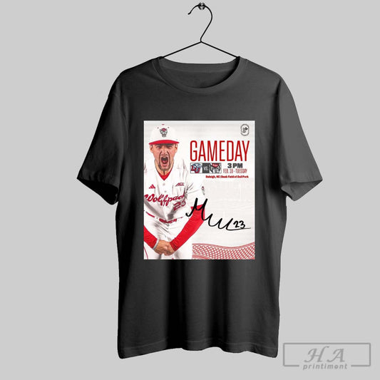 Nc State Wolfpack Vs Liberty Flames Baseball Gameday Feb 18 Tuesday Raleigh Nc Doak Field At Dail Park Signature Poster T Shirt