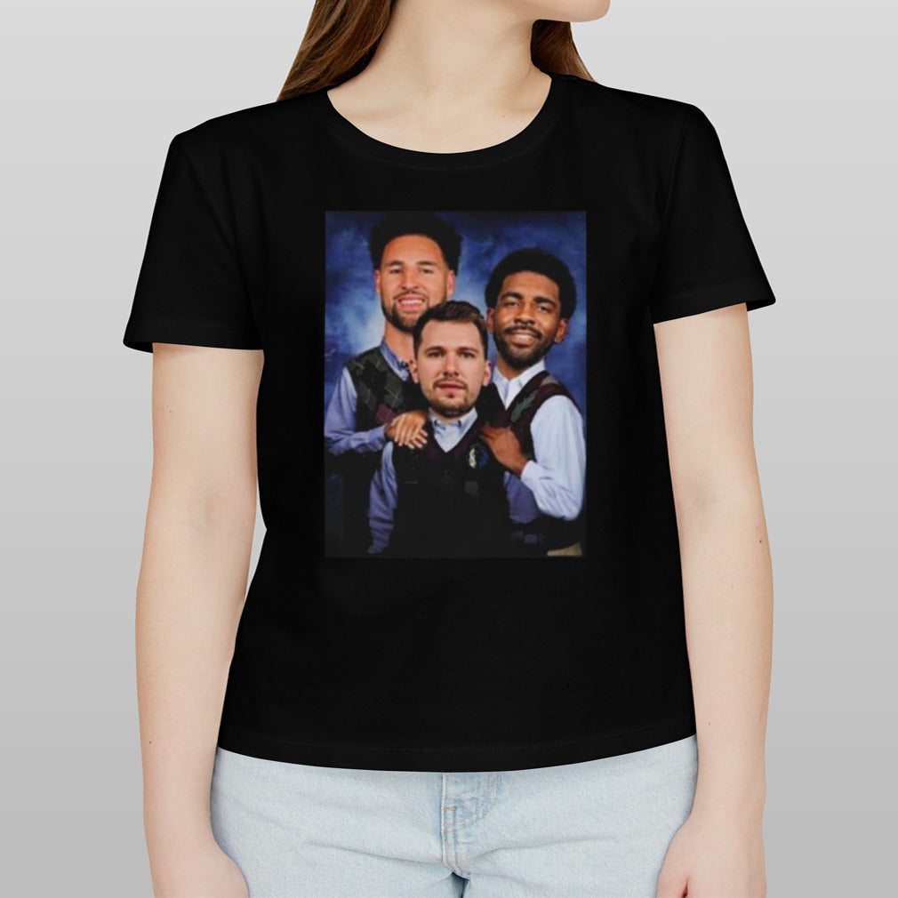 New Trio New Big 3 Luka Doncic Kyrie Irvin Klay Thompson Dallas Mavericks Vintage Unisex T Shirt