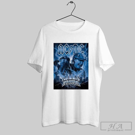 Official Ac Dc Pwr Up Tour At Bc Place Vancouver April 22 2025 Poster T Shirt