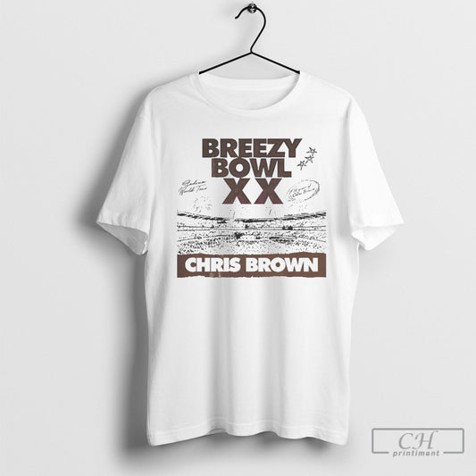 Official Breezy Bowl Xx Tour Chris Brown Tour Shirt