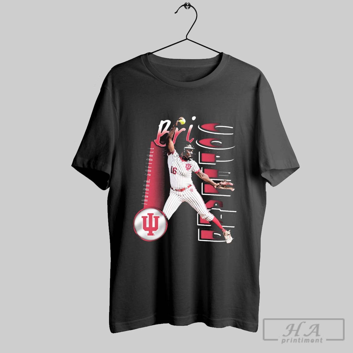 Official Brianna Copeland Illustrated Indiana Hoosiers Softball Ncaa 2025 Graphic T Shirt
