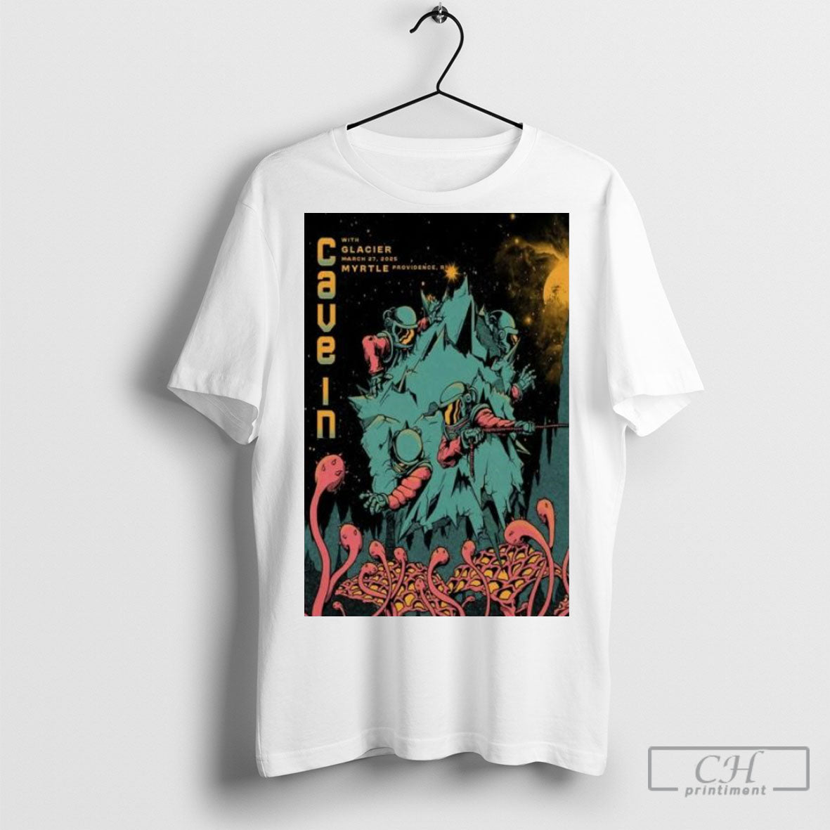 Official Cave In Tour Poster March 27 2025 Myrtle T Shirt Sweatshirt