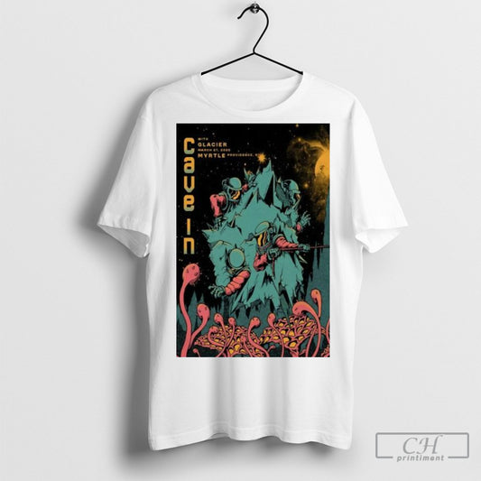 Official Cave In Tour Poster March 27 2025 Myrtle T Shirt Sweatshirt