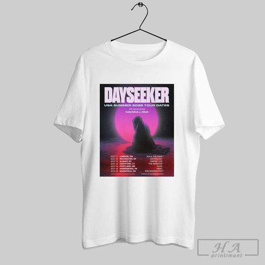 Official Dayseeker Usa Summer 2025 Tour Dates With Colorblind And Ekoh July 11 19 T Shirt