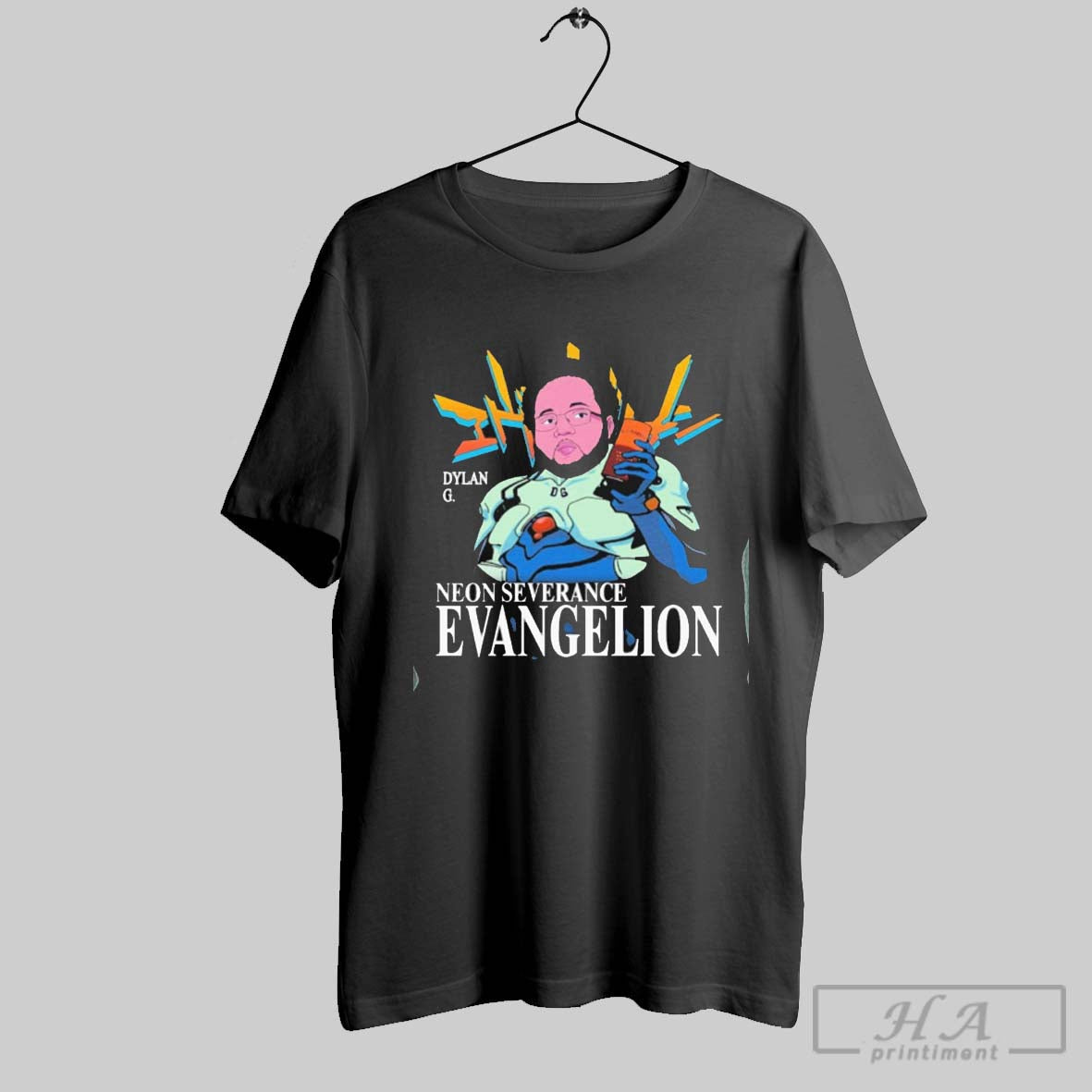 Official Dylan G Anime Neon Severance Evangelion Performer Shirts