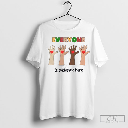 Official Everyone Is Welcome Here Idaho Teacher Shirt Sweatshirt Poster
