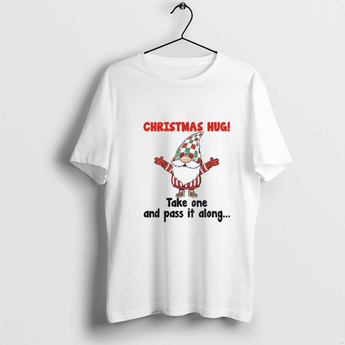 Official Gnome Christmas Hug Take One And Pass It Along Christmas T-Shirts, Hoodie, Sweatshirt | TeeSparky.com