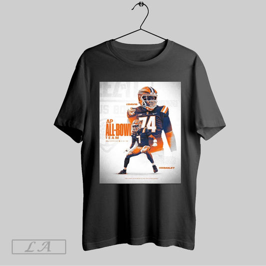 Official Illinois Fighting Illini Football Jc Davis And Matthew Bailey Ap All Bowl Team Only School In The Nation To Have Two Players Honored Poster T Shirt