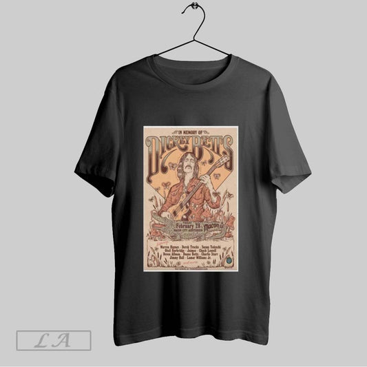 Official In Memory Of Dickey Betts Macon City Auditorium In Macon Ga Feb 28 2025 Poster T Shirt