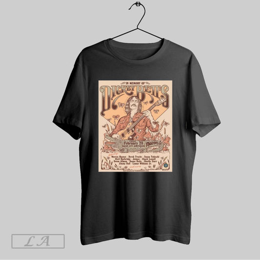 Official In Memory Of Nickey Betts Fri Feb 28 2025 Macon City Auditorium Poster T Shirt