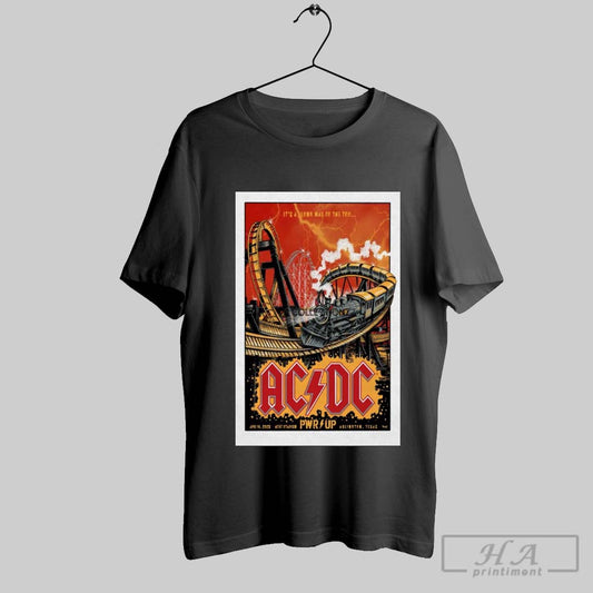 Official Its A Long Way To The Top Ac Dc At Att Stadium In Arlington Tx On April 14 2025 Tour Poster Graphic T Shirt