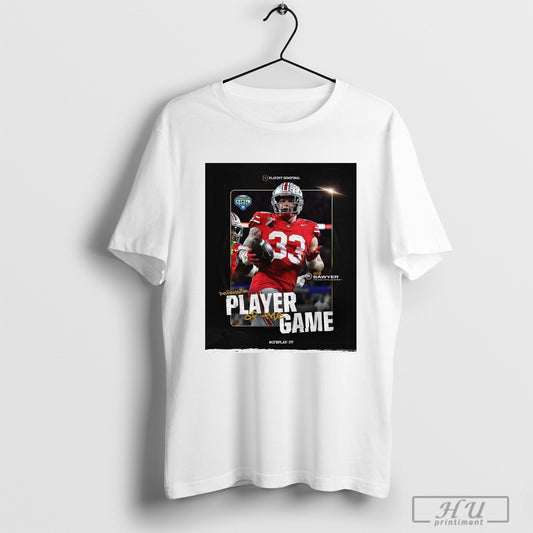 Official Jack Sawyer Ohio State Buckeyes Playoff Semifinal Defensive Player Of The Game Poster T Shirt