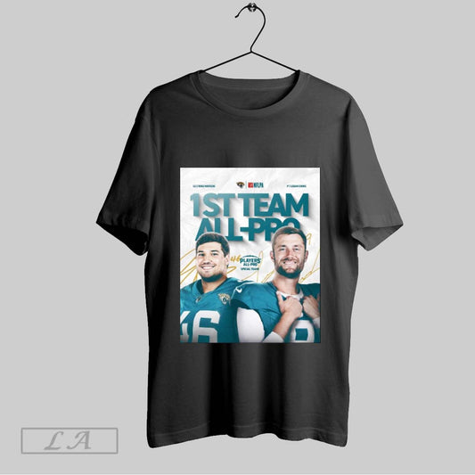 Official Jacksonville Jaguars Ross Matiscik Logan Cooke 1st Team All Pro Players All Pro Special Teams Signatures Poster T Shirt