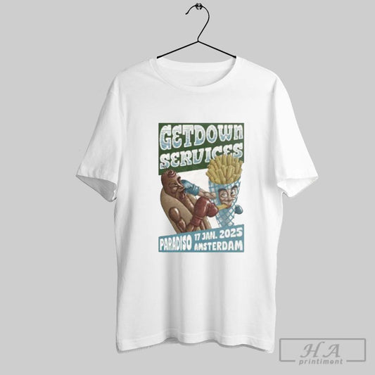 Official January 17 2025 Getdown Services At Paradiso In Amsterdam Poster Shirt