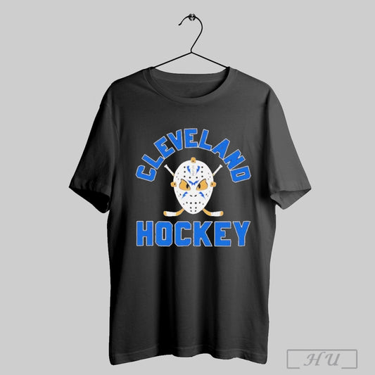 Official Jason Voorhees Mask Cleveland Hockey Shirt Sweatshirt Hoodies Poster