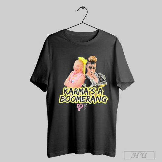 Official Jojosiwas Karmas A Boomerang Shirt Sweatshirt Hoodies Poster