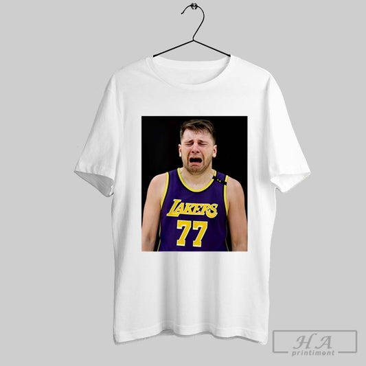Official Justin Gaard Luka Doncic Lakers Crying 2025 Poster T Shirt