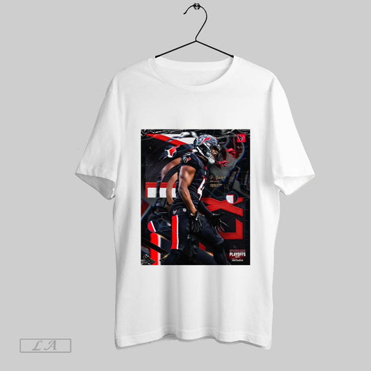 Official Kamari Lassiter Houston Texans Vs Los Angeles Chargers Jan 11 2025 H Town Made Playoffs 2024 Signature Poster T Shirt