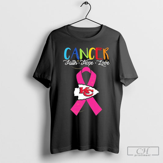 Official Kansas City Chiefs Cancer Faith Hope Love Shirt Poster Ornaments