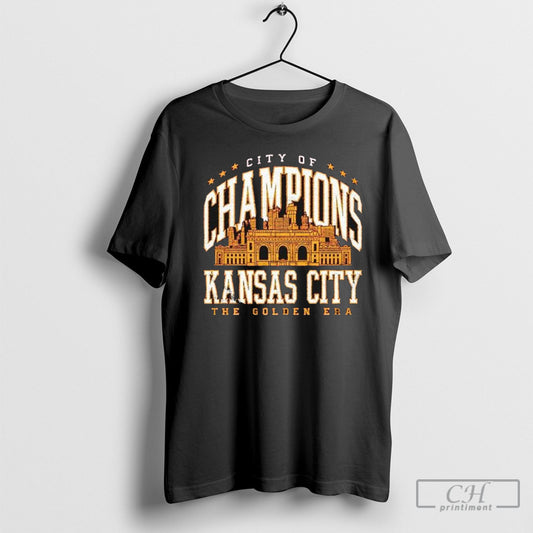 Official Kansas City Chiefs The Golden Era City Of Champions Shirt Poster Ornaments