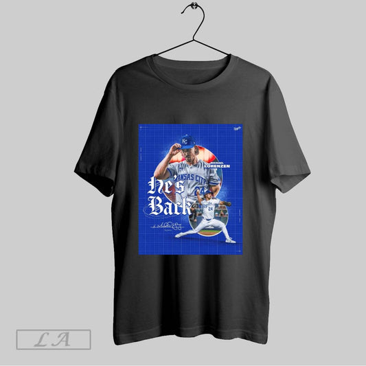 Official Kansas City Royals Signed Rhp Michael Lorenzen One Year Contract Hes Back Signature Poster T Shirt