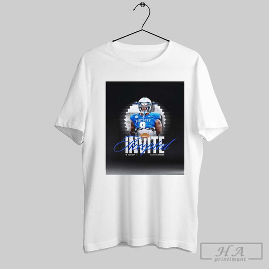 Official Kentucky Wildcats Deone Walker Dl Invite Accepted Reeses Senior Bowl Poster T Shirt