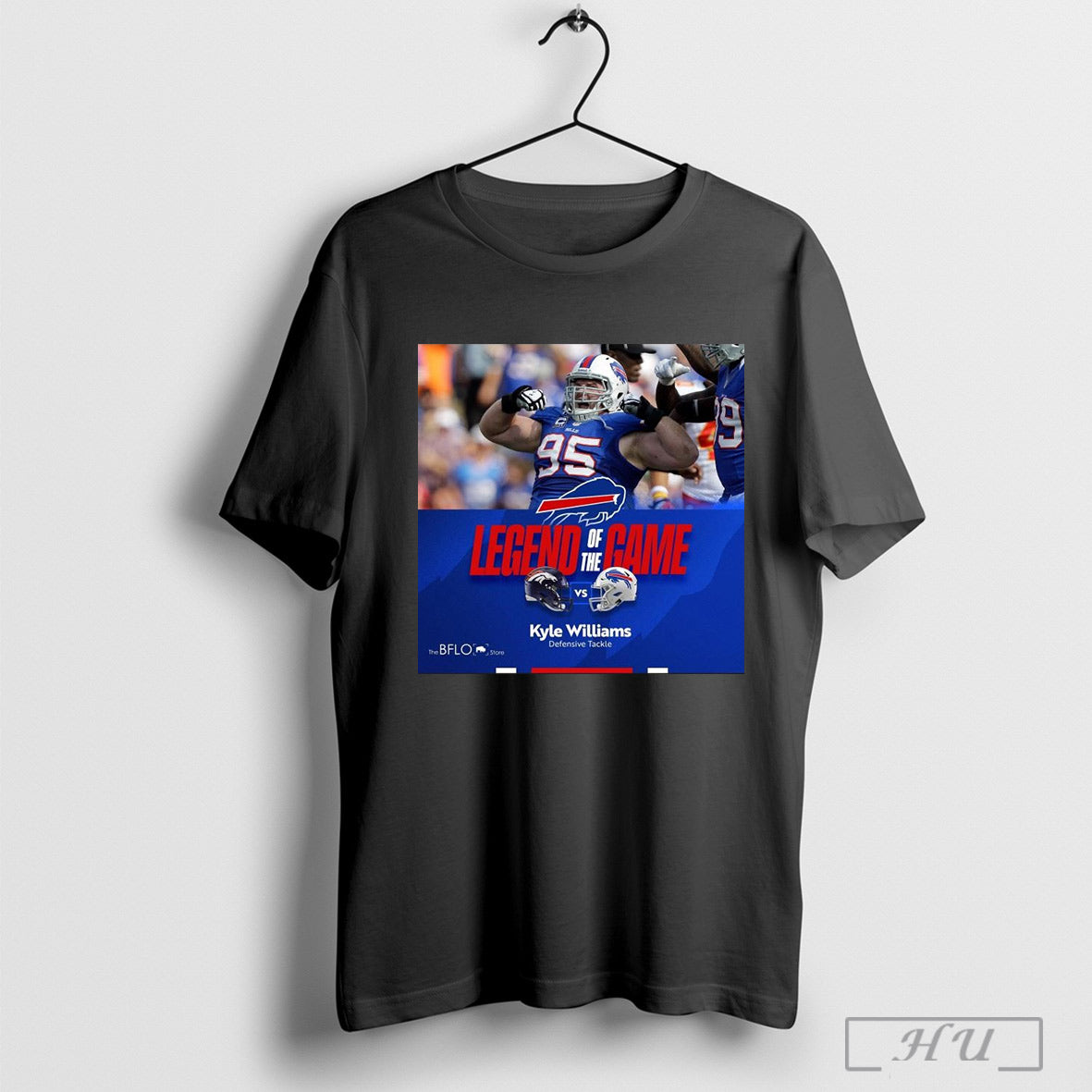 Official Kyle Williams Defensive Tackle Denver Broncos Vs Buffalo Bills Legend Of The Game Poster T Shirt