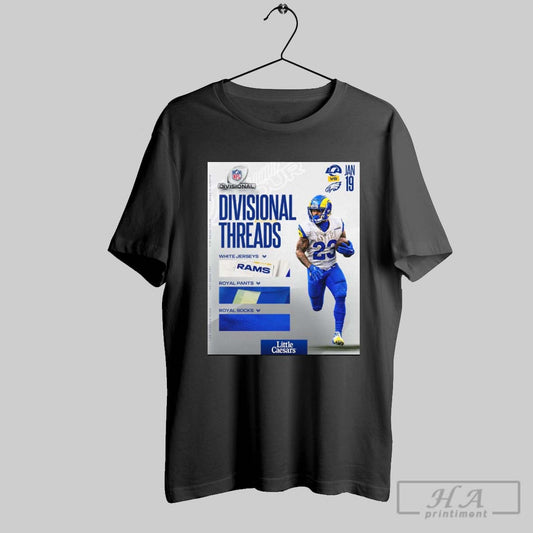 Official Kyren Williams Philadelphia Eagles Vs Los Angeles Rams Nfl Divisional Threads Jan 19 2025 Poster T Shirt