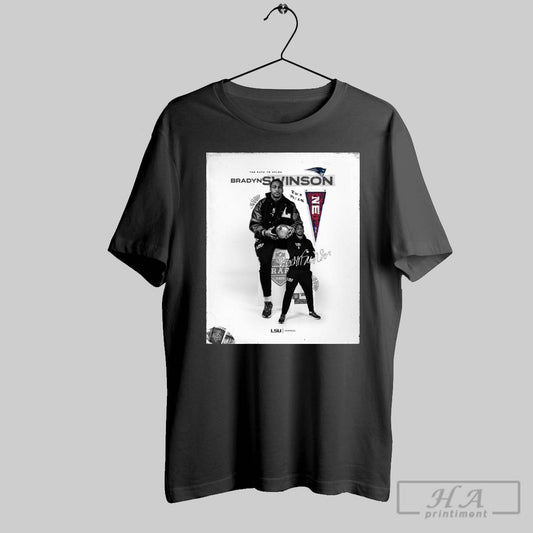 Official Lsu Tigers Football This Path To Nflsu New England Patriots Select Bradyn Swinson Nfl Draft 2025 Signature Poster T Shirt