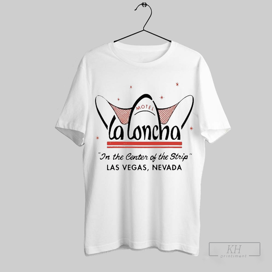 Official La Concha Motel In The Center Of The Strip Las Vegas Nevada Shirt T Shirt Sweatshirt Cutom Poster Coffee Mugs Ornaments