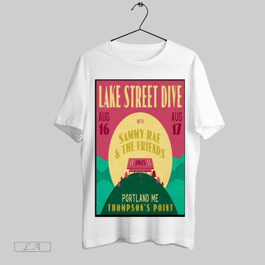 Official Lake Street Dive Thompsons Point In Portland Me Aug Mom 16 17 2025 Poster T Shirt