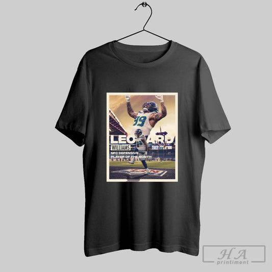 Official Leonard Williams Seattle Seahawks Nfc Defensive Player Of The Month Poster T Shirt