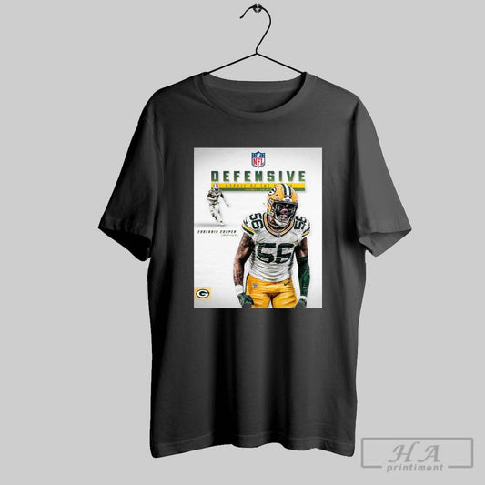 Official Linebacker Edgerrin Cooper Green Bay Packers Nfl Defensive Rookie Of The Month Poster T Shirt