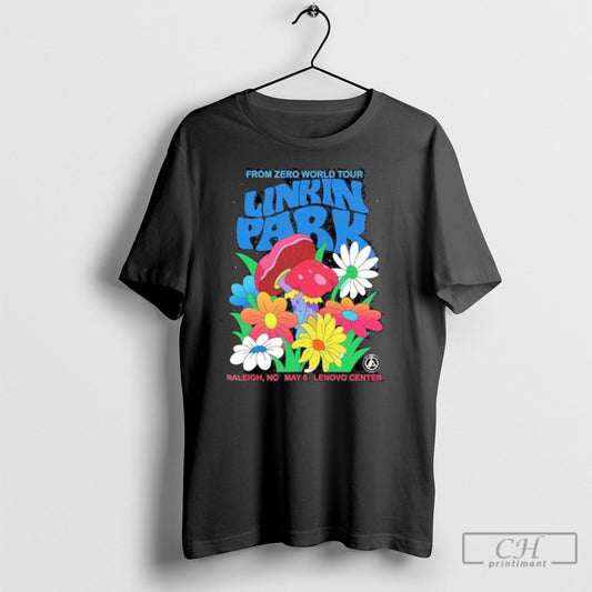Official Linkin Park From Zero World Tour 2025 Event Poster At Lenovo Center In Raleigh North Carolina On May 6th 2025 Tee Shirt Sweatshirt